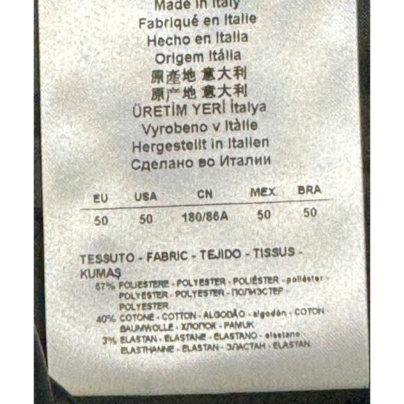 GIORGIO ARMANI Geometric Jacquard Tapered-Leg Pants, Sz 14 - Picture 9 of 10